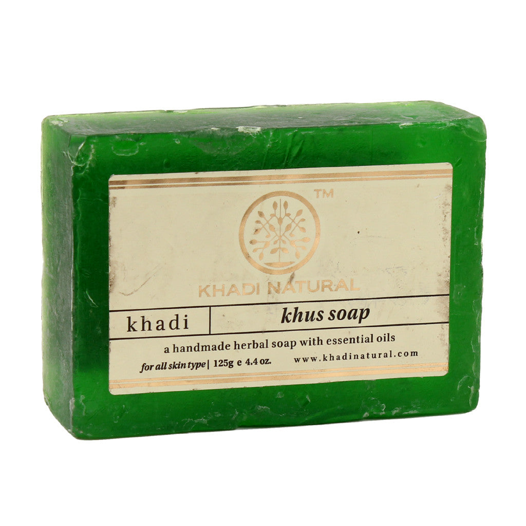 Soaps - Khadi Natural Khus Soap 125gm