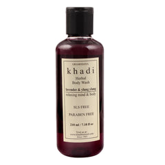 Body Wash - Khadi Natural Lavender & Ylang Ylang Body Wash Sls & Paraben Free 210ml
