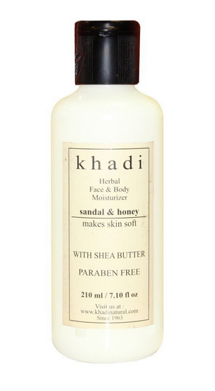 Khadi Natural Sandal & Honey Moisturizer With Sheabutter Paraben Free 210ml