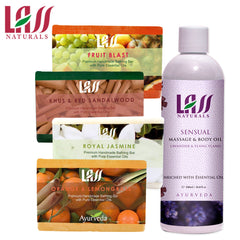 Lass Naturals Relaxing Mind, Body & Soul Soap And Oil Pack