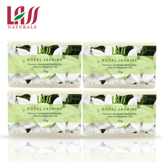 Lass Naturals Royal Jasmine Handmade Soap (Pack of 4)