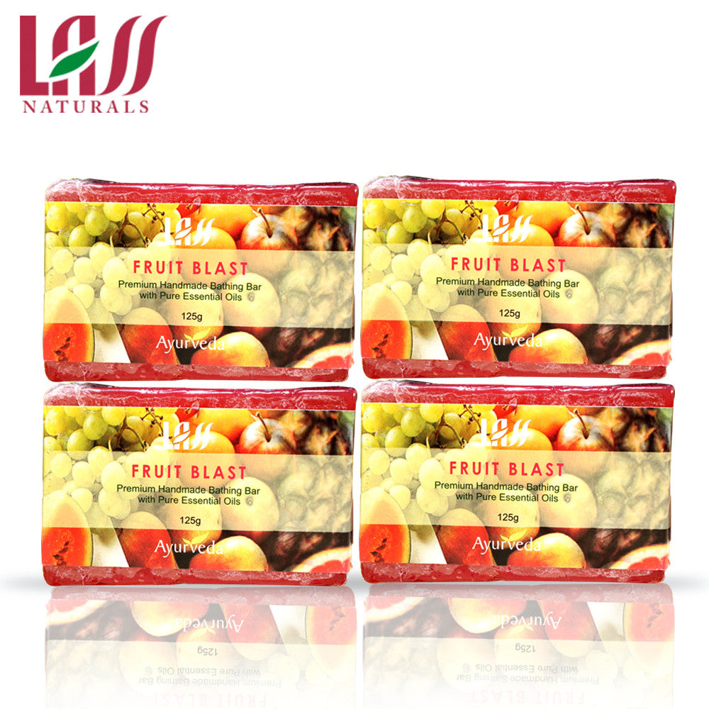 Lass Naturals Fruit Blast Soap -(Pack of 4)