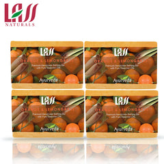 Lass Naturals Orange Lemongrass Soap -(Pack of 4)