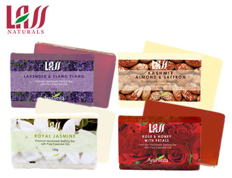 Lass Naturals Floral Bathing Soap Combo 500gm