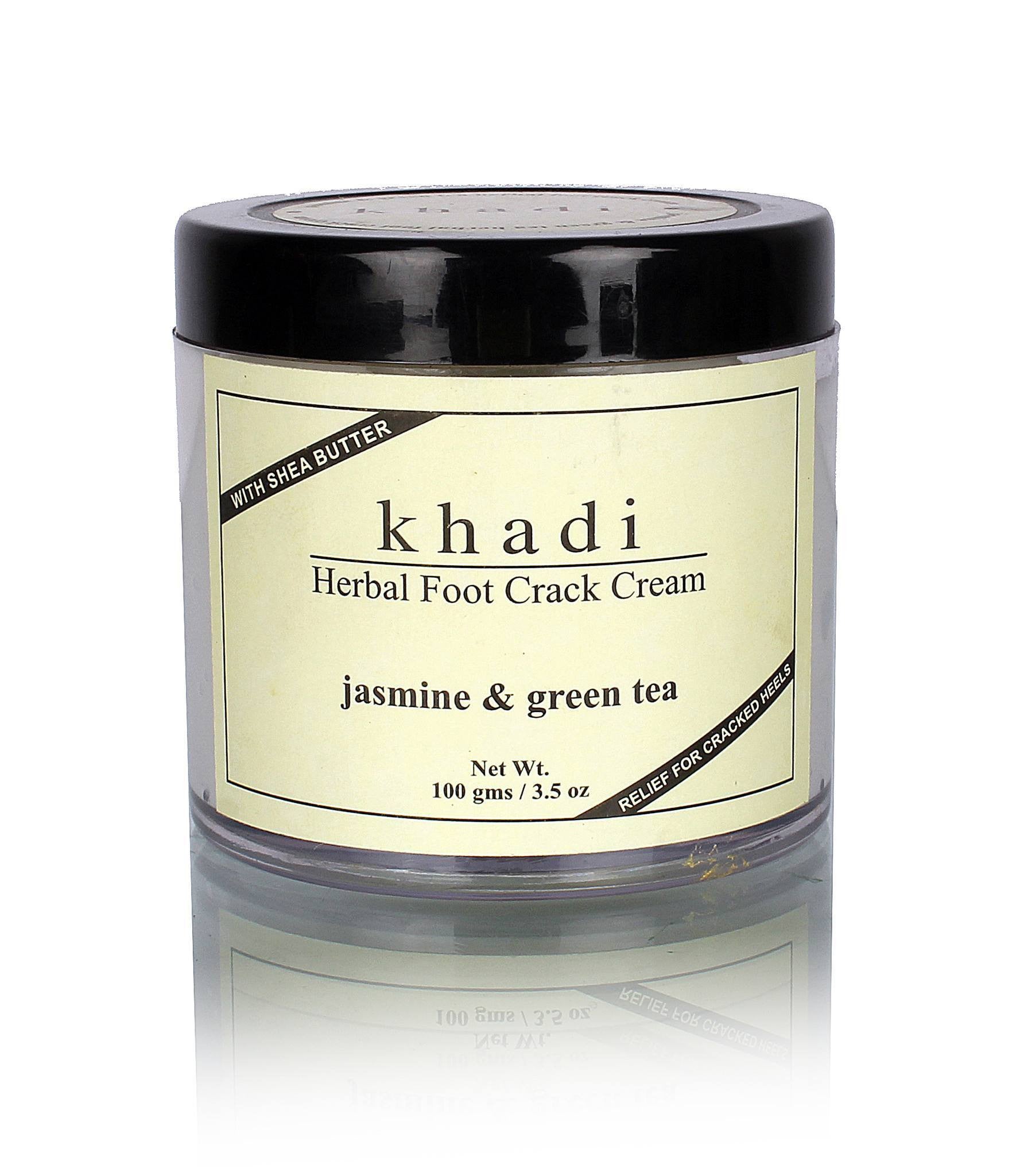 Khadi Natural Jasmine Green Tea Foot Crack Cream With Shea Butter 50gm - Main Image