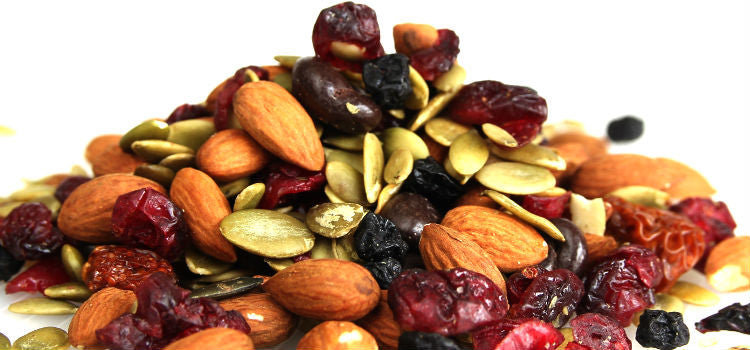 Stay active and energetic with homemade mixed fruit and nut trek mix