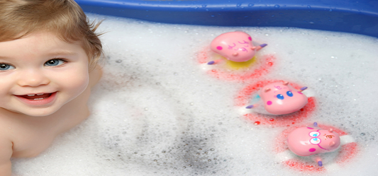 Make your baby's bath time fun with bathtub toys