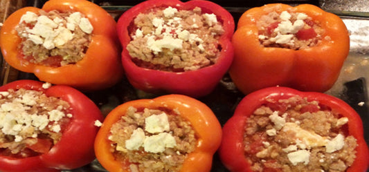 Cooking Dinner With Quinoa Stuffed Bell Peppers