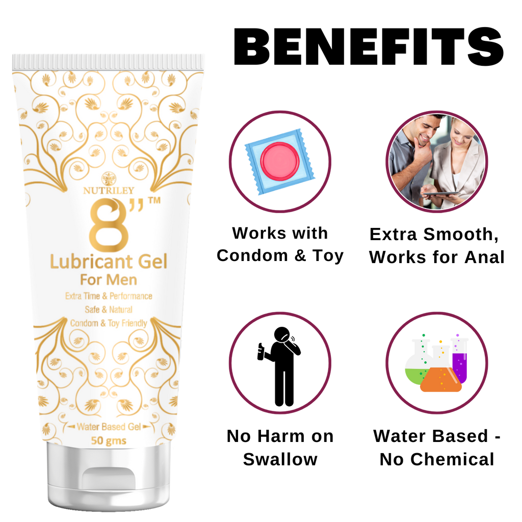 Buy CRD Ayurveda 8" Inch Lubricant Gel for Men (50 Gms) Pack of 2