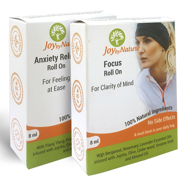 Joybynature Anxiety Relief And Focus Roll On Combo