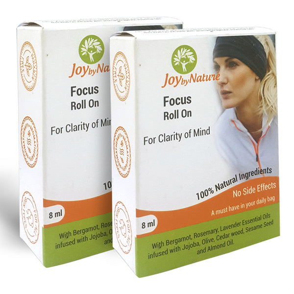 Joybynature Focus Roll On 8ml Pack Of 2