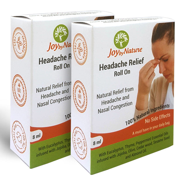 Joybynature Headache Relief Roll On 8ml Pack Of 2