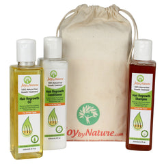 Joybynature 100% Natural Hair ReGrowth Treatment Kit (3x200ml)