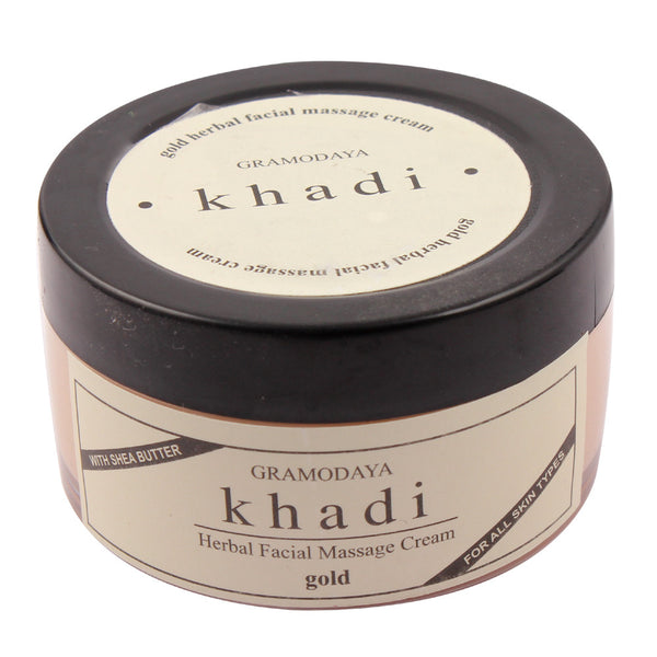 Face Care - Khadi Natural Face Gold Massage Cream 50gm