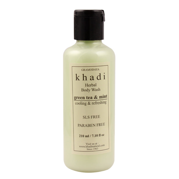 Body Wash - Khadi Natural Green Tea And Mint Body Wash Sls & Paraben Free 210ml