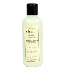 Khadi Natural Herbal Green Tea & Aloevera Hair Conditioner Sls & Paraben Free 210ml