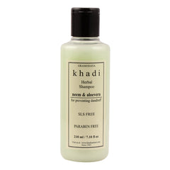 Khadi Natural Neem & Aloevera Herbal Shampoo Sls & Paraben Free 210ml