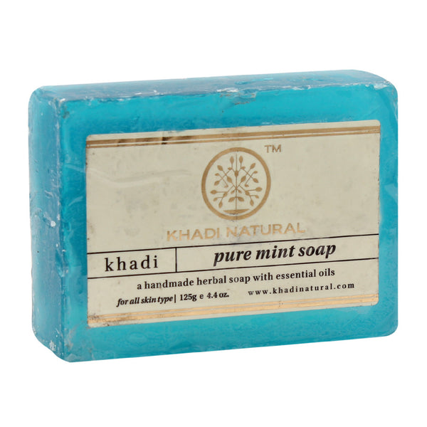 Soaps - Khadi Natural Pure Mint Soap 125gm