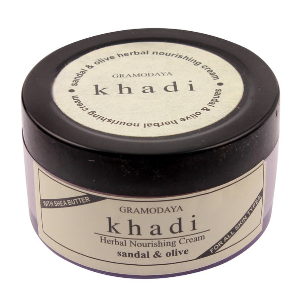 Face Care - Khadi Natural Sandal & Olive Face Nourishing Cream 50gm