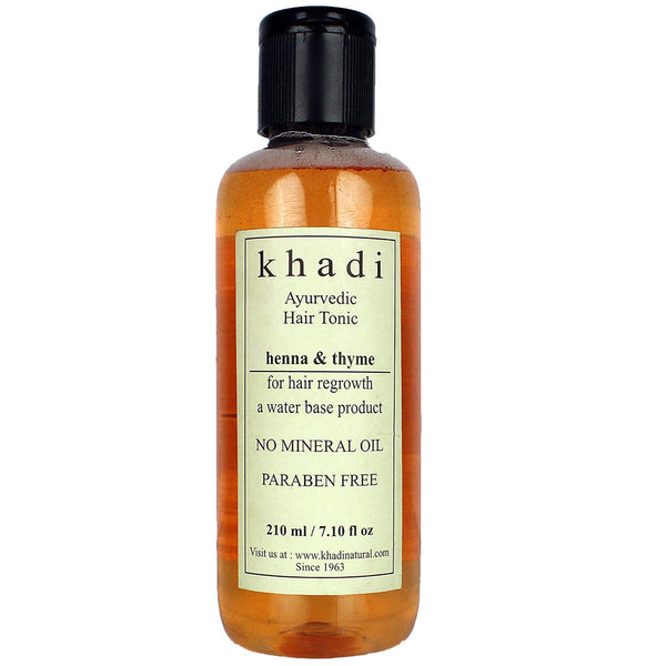 Khadi Natural Thyme Henna Hair Tonic 210ml