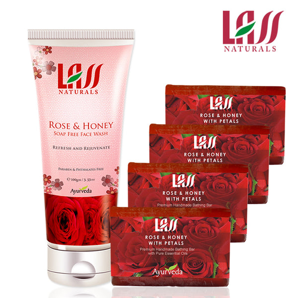 Lass Naturals Rose & Honey Face Care Pack