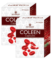Nutriley Coleen - Iron Supplement Capsules (60 Caps)- Pack of 2