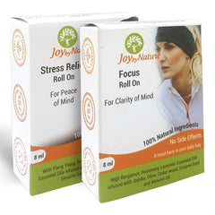 Joybynature Stress Relief And Focus Roll On Combo