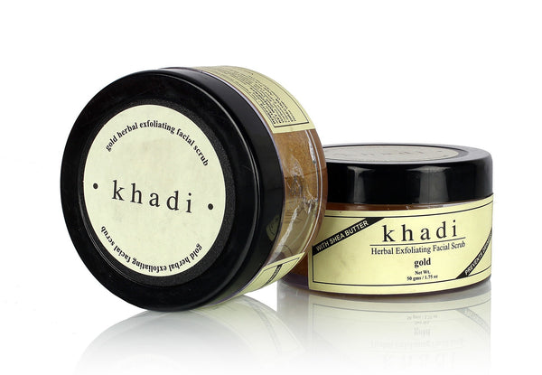 Face Scrub - Khadi Natural Herbal Face Massage Gold Scrub 50gm