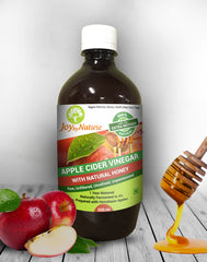 Joybynature Raw, Unprocessed, Unfiltered Apple Cider Vinegar With The Mother And Natural Honey 500ml