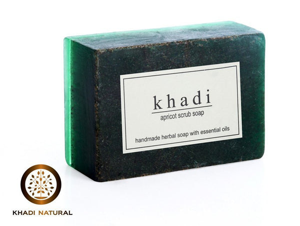 Soaps - Khadi Natural Apricot Scrub Soap 125gm