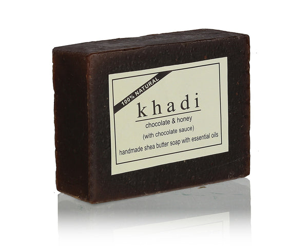 Soaps - Khadi Natural Chocolate Honey With Chocolate Sauce Soap 100gm