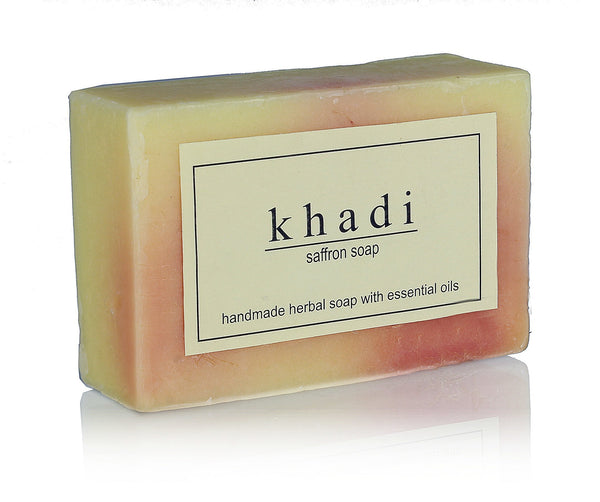 Soaps - Khadi Natural Saffron Soap 125gm
